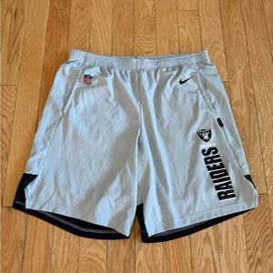 NFL Raiders Gray Athletic Men's Shorts
